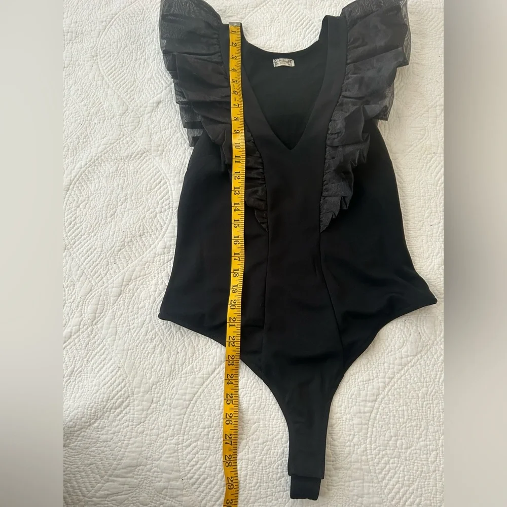 Free People Paper Planes Bodysuit in Black. Size M. - Picture 11 of 14